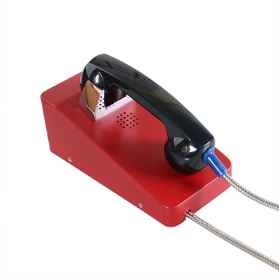 Cold Rolled Steel Public Hotline Telephone DC12V Full Duplex For Jail
