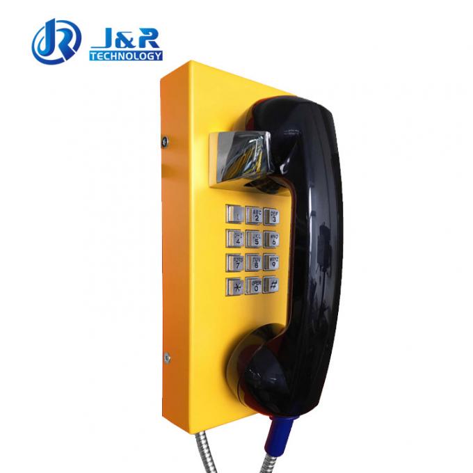 Speed Dial Vandal Proof Telephone / Rugged Analog Phone IP65 Heavy Duty With Steel Body